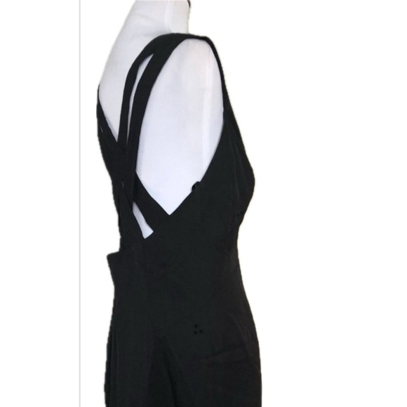 Miss Ashlee Elegant Black Cocktail Dress crisscross back - Picture 2 of 6